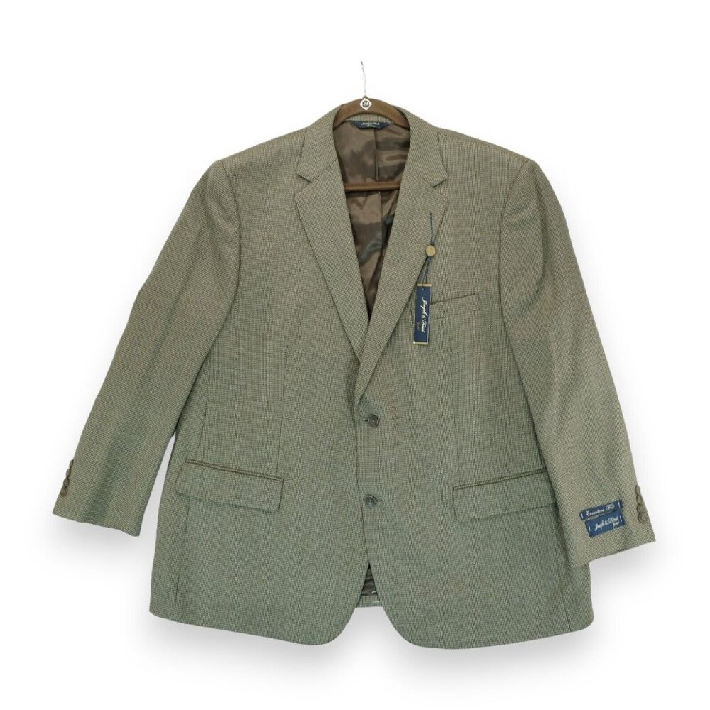 NWT Joseph & Feiss Gold Men's Suit Jacket Blazer Size 50 R 100% Wool‎ MSRP $329